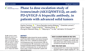 依沃西治疗晚期实体瘤临床研究结果重磅发表于《癌症免疫治疗杂志》